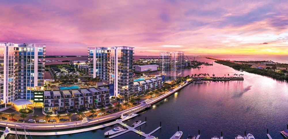 Night Pano of Luna at Marina Pointe