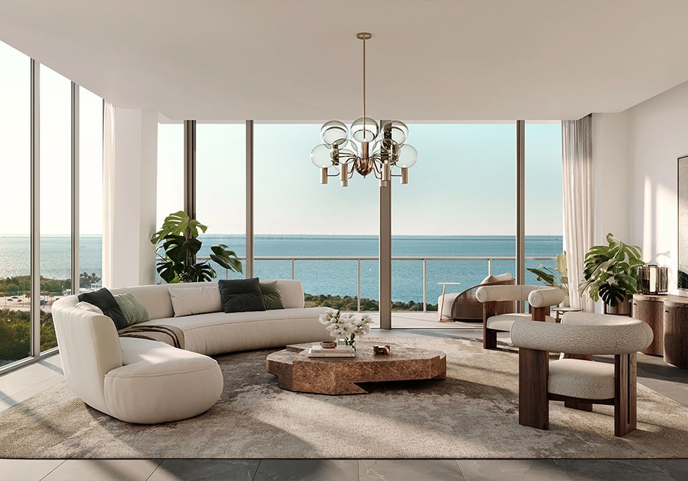 Inside the Luna Residences at Marina Pointe