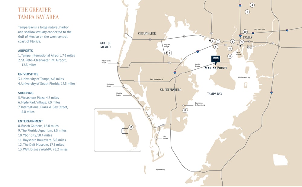 POI Map of Tampa Bay